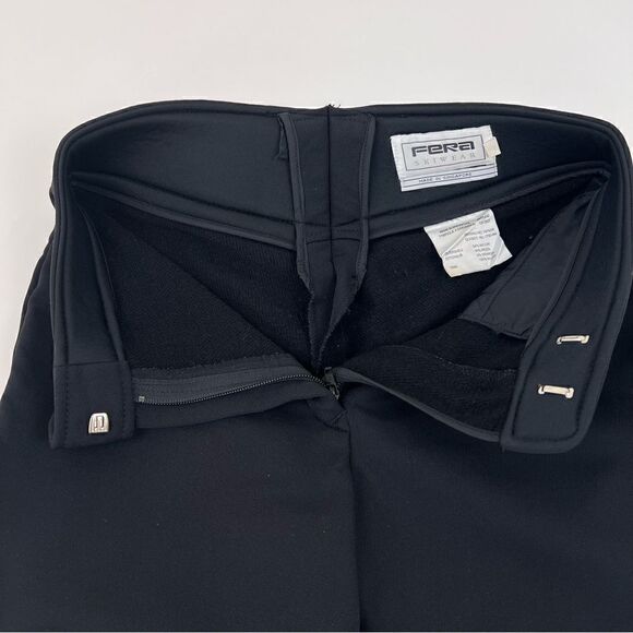 Fera Black Stirrup Strap Ski Pants Size 12R - Picture 7 of 12